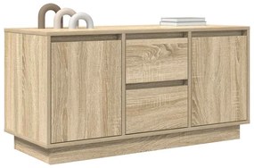 sonoma-tölgy színű TV-szekrény LED-lámpákkal 100x41x50 cm