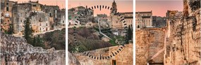 Kép - Gravina, Puglia, Olaszország (órával) (90x30 cm)