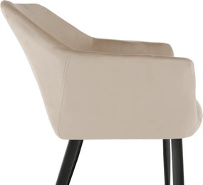 Szék, szövet bézs/fekete lábak, ODOVEL