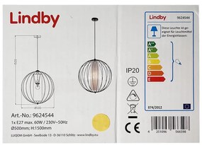 Lindby Lindby - Csillár zsinóron KORIKO 1xE27/60W/230V LW0878
