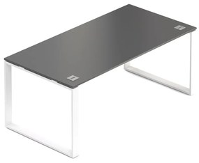 Creator asztal 180 x 90 cm, fehér alap, 2 láb, antracit