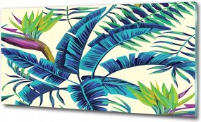 Fotó üvegkép Trópusi virágok 100x70