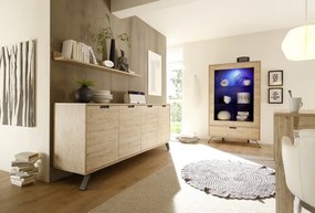 PALMA Sherwood tölgy Komód 4 ajtós 206cm