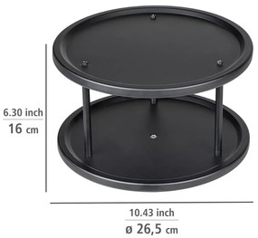 Lazy Susan fekete fűszer rendszerező - Wenko