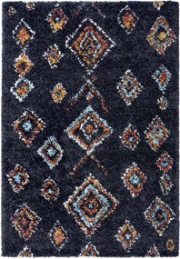 Grafitszőnyeg Shaggy keleti 80x150 cm