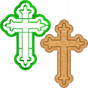 Húsvéti Mézeskalács Forma Húsvéti Áldozás kereszt 10cm