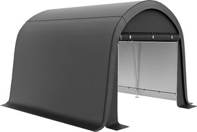 Outsunny Motorkerékpár Garázs Sátor, Vízálló Garázs Sátor Rolós Ajtóval, Porálló Bicikli Takaró, Fészer Üvegház Bicikli Garázs Kerthez, 300cmx300cmx23