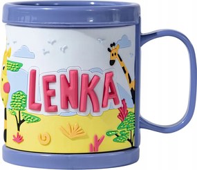 Műanyag Bögre Gyerekeknek Ajándék Kislánynak Gyerek 3D Lenka Név