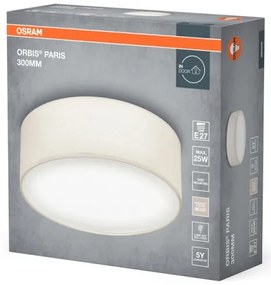 Osram - Mennyezeti lámpatest ORBIS PARIS 1xE27/25W/230V Ø 30 cm krémszínű