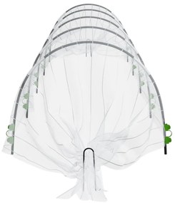 4 db üvegszál és polipropilén hálóalagút 1,5 x 5 m