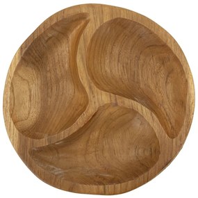 Tálca 3 részes teak ø 25,5x3cm