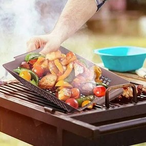 NOVARA BBQ Grillező serpenyő zöldségekre