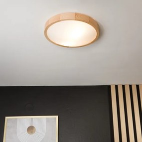 Mennyezeti lámpa NATURAL SLIM 2xE27/60W/230V ø 37 cm fenyő