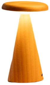 Natúr színű LED asztali lámpa fa búrával (magasság 14 cm) Sylva – Gingko