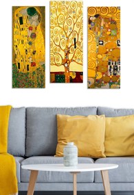 MDF0067 Gustav Klimt MDF falikép, 3 db-os szett