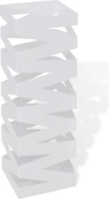 vidaXL Szögletes esőermyő / sétabot tartó 48,5 cm fehér