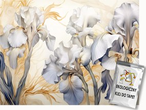 Fotótapéta Flizelina Virágok Íriszek Vintage Shabby Chic Retro 250x175 ragasztó