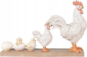 Dekor növő kakas 34*8*21 cm