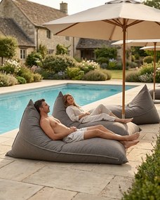 Beantime Drip Outdoor Living babzsákfotel szürke 150x100x90 cm