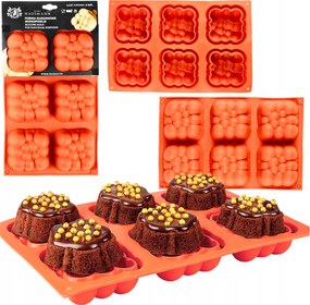 Szilikon Forma Muffinokhoz, Szeppanokhoz, Csokoládékhoz, Szappanokhoz 3D Puffy Cube