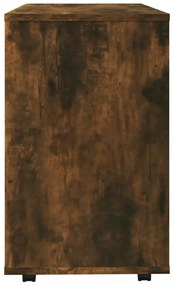 füstös tölgy színű szerelt fa kisasztal 70 x 35 x 55 cm