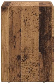 vidaXL Éjjeli asztal Öreg fa 29.5 x 35 x 50 cm Faanyag