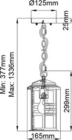 Elstead klasszikus kültéri függeszték beacon square fehér elsklbeaconsquare8wh IP44