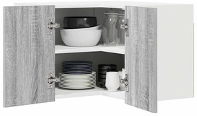 Függő szekrény Riga Szürke Sonoma és fehér 57 x 57 x 40 cm