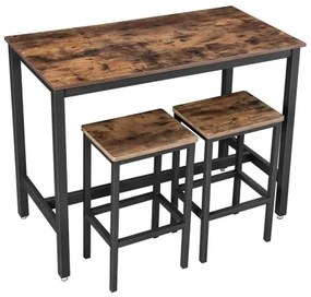 Rusztikus szett - asztal 2 székkel