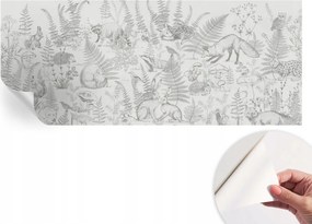 Öntapadós Dekoratív Fotótapéta Hálószobába Erdei állatok 250x104 cm