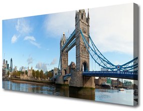 Vászonkép London Bridge architektúra 125x50 cm