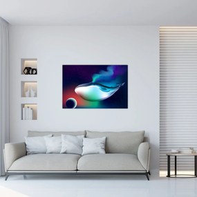 Kép - Egy bálna az űrben (90x60 cm)