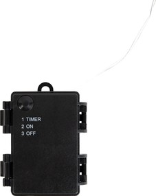 Karácsonyi neon hóember leszúrható spotlámpa fehér színben, LED-del, időzítővel, IP44 - Fura