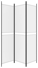 fehér 3 paneles szövetparaván 300x180 cm