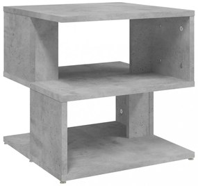 betonszürke szerelt fa kisasztal 40 x 40 x 40 cm