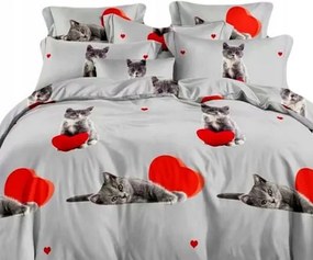 Ágyneműhuzat 3d160x200 Pamut Szatén 4cz.NOWE Minták