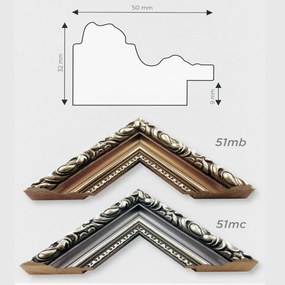 Milánó képkeret, arany, 15 x 20 cm