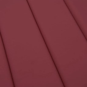 bordó oxford szövet napozóágy párna 200 x 60 x 3 cm