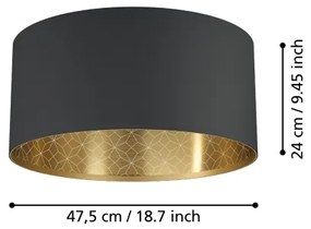 Eglo 900144 - Mennyezeti lámpa ZARAGOZA 1xE27/40W/230V