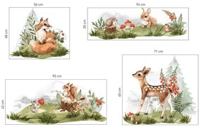 Falmatrica gyerekszobába - erdei állatok és a természet