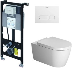 Set WC csésze Duravit ME by Starck 2529092000, beépíthető keret Duravit DuraSystem WD1011000000, 0020090000, WD5001011000