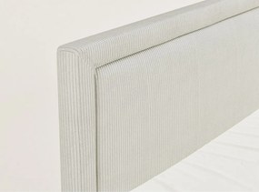 Krémszínű ágyneműtartós boxspring ágy 200x200 cm Fresco – Maison de Rêve