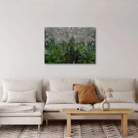 Kép - Betonfal növényekkel (70x50 cm)