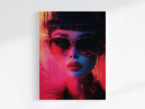 Poszter Női Portré Glamour Fashion Neon Urban 60x80