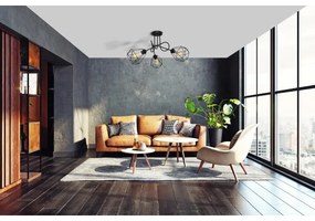 Felületre szerelhető csillár KARO 3xE27/15W/230V fekete