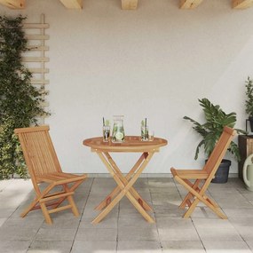 Kerti étkezőszett 2 pcs Barna Tömör tíkfa