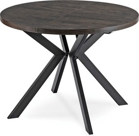 Bővíthető étkezőasztal Fekete színben. 100-250 cm Lukas
