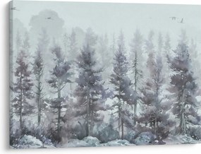 Kép - Fenyőerdő II., akvárium (70x50 cm)