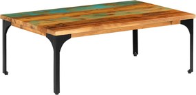 vidaXL újrahasznosított tömör fa dohányzóasztal 100 x 60 x 35 cm