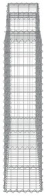 20 db íves horganyzott vas gabion kosár 200x30x120/140 cm